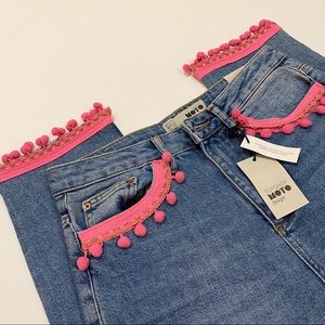 TOPSHOP Straight Leg Jeans